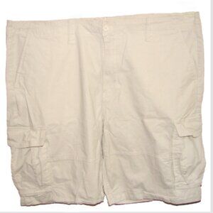 Men's Nautica CARGO SHORTS, Size 44, Off-White Cream, Stretch Cotton, Big & Tall
